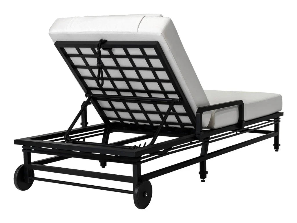 Eterna Black Sand Matte Patio Pool Chaise (Set Of 2)