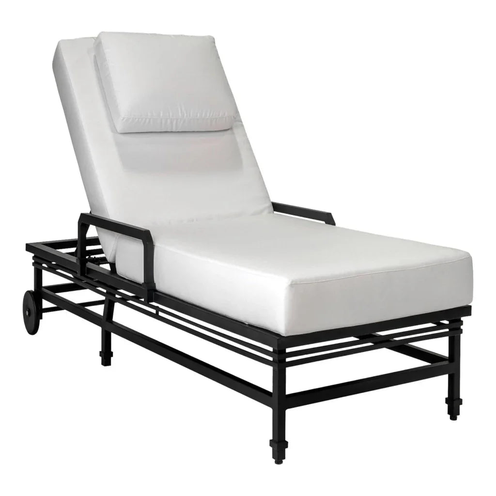 Eterna Black Sand Matte Patio Pool Chaise (Set Of 2)