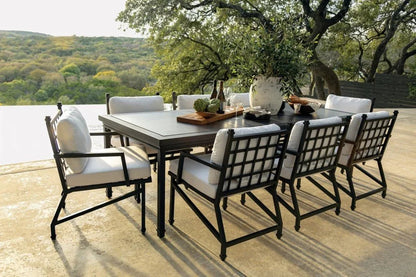 Eterna Modern Rectangular Patio Dining Table