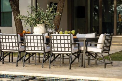 Eterna Modern Rectangular Patio Dining Table