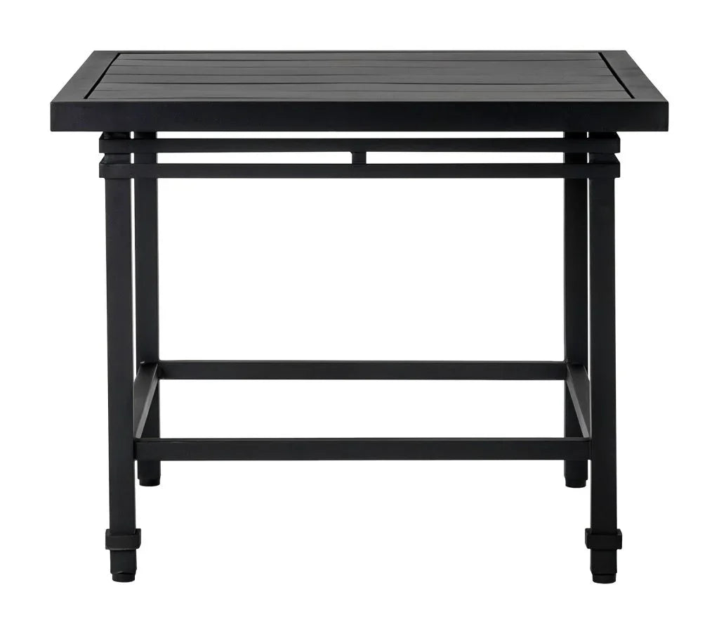 Eterna Square Black Matte Patio Side Table