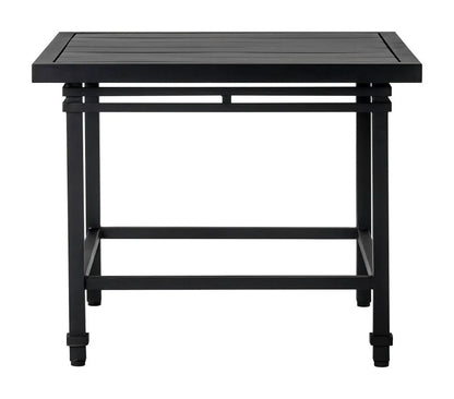 Eterna Square Black Matte Patio Side Table