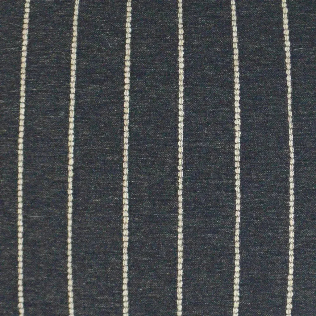 Evie Farmhouse Stripes Black Large Throw Pillow Insert