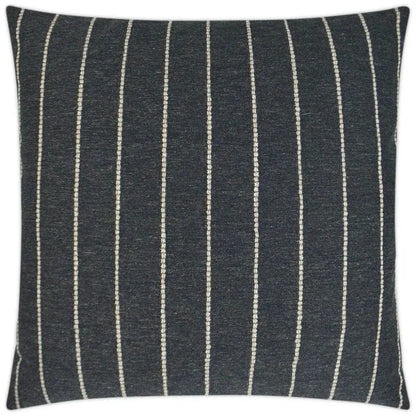 Evie Farmhouse Stripes Black Large Throw Pillow Insert
