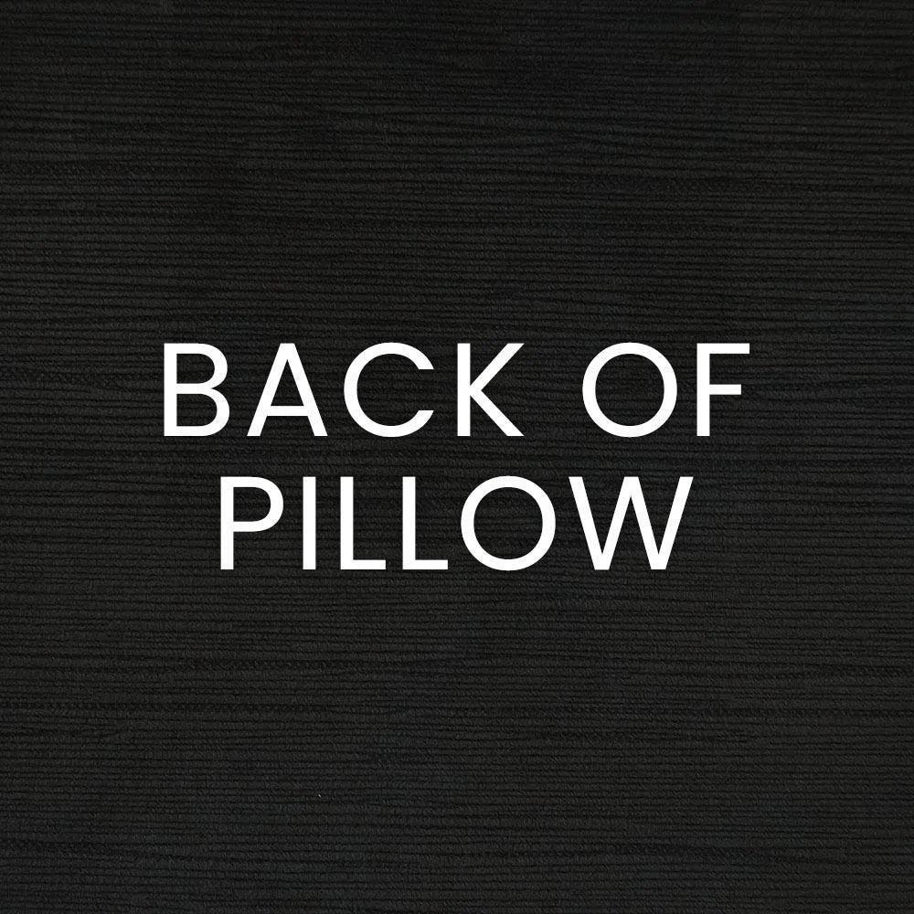 Evora Jet Black Throw Pillow With Insert
