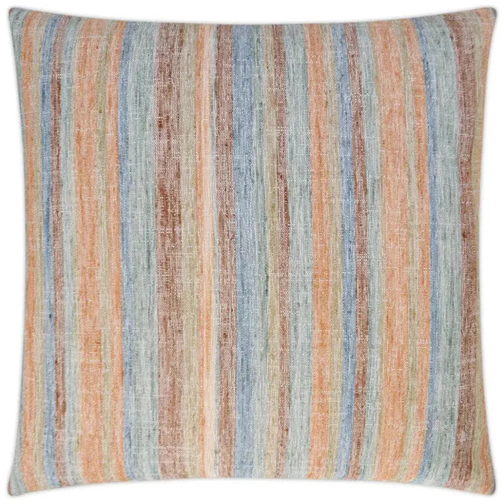 Faded Stripe Spice Red Throw Pillow Insert