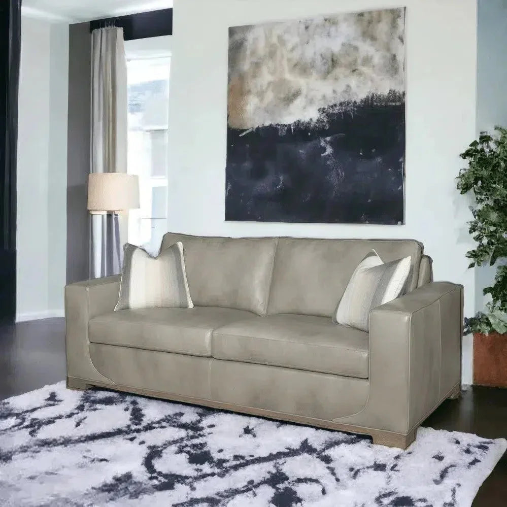 Fairview Custom Leather Sofa - Made to Order the USA