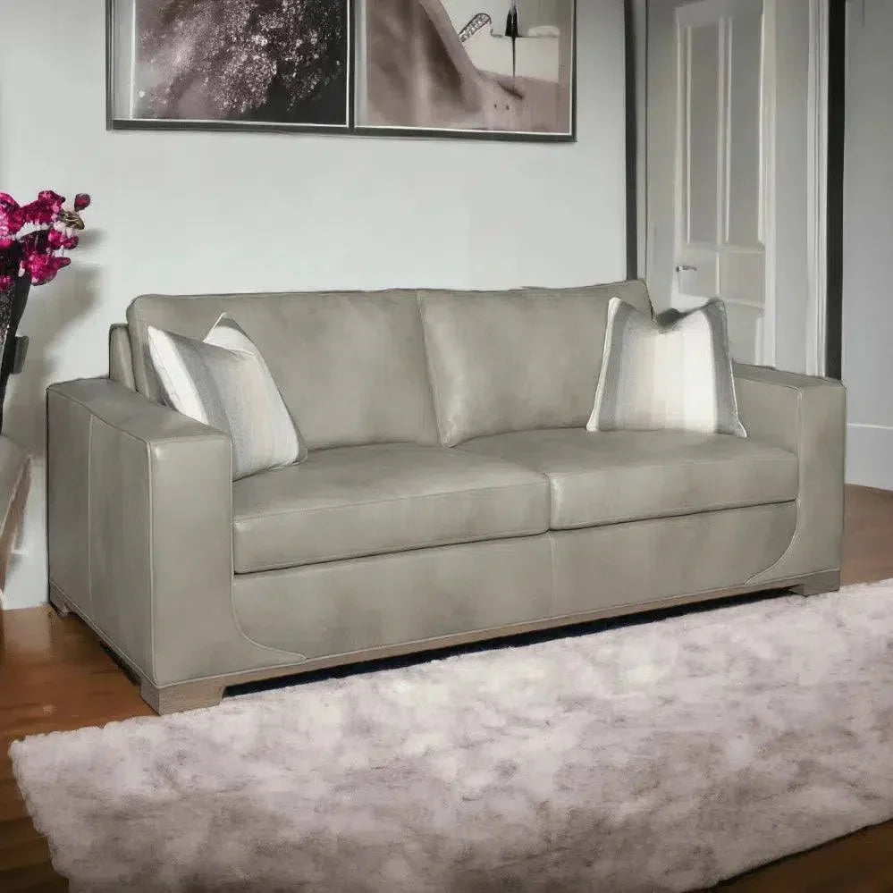 Fairview Custom Leather Sofa - Made to Order the USA