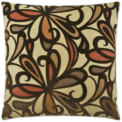 Fanfare Burgundy Throw Pillow With Insert