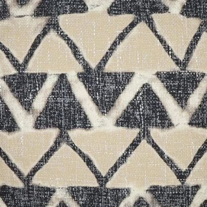 Farahan Night Chevron Black Tan Large Throw Pillow