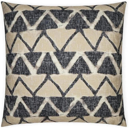 Farahan Night Chevron Black Tan Large Throw Pillow