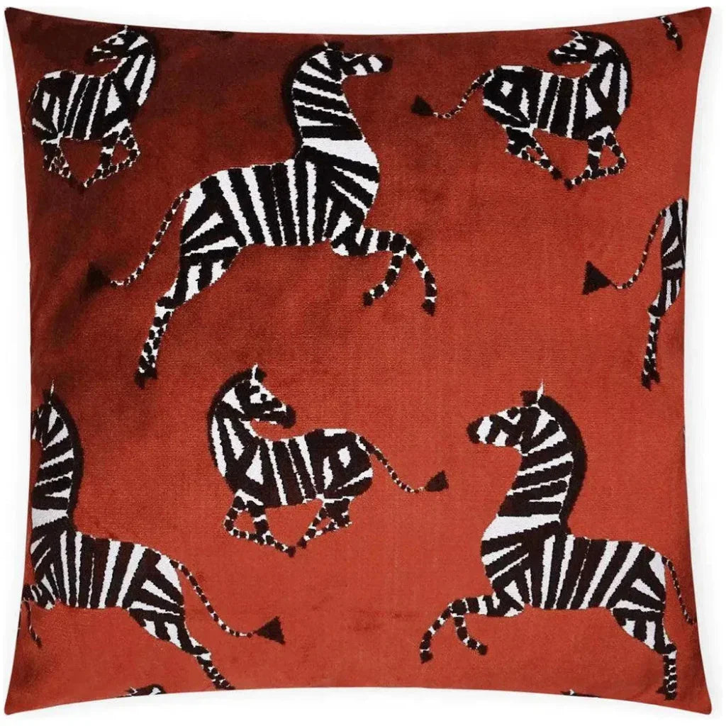 Farlowe Garnet Animal Red Large Throw Pillow Insert