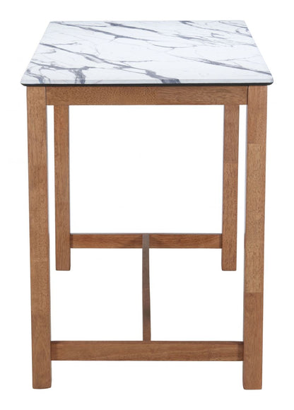 Fein Wooden Rectangular Counter Table