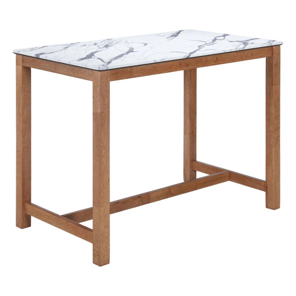 Fein Wooden Rectangular Counter Table
