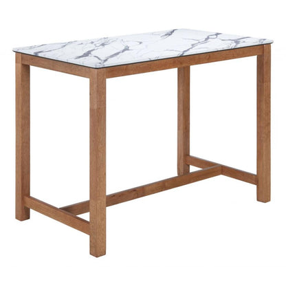 Fein Wooden Rectangular Counter Table