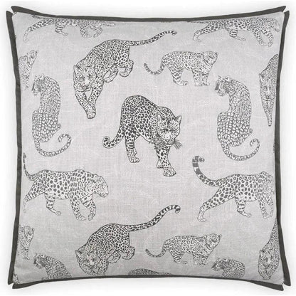 Felidae Grey Throw Pillow With Insert