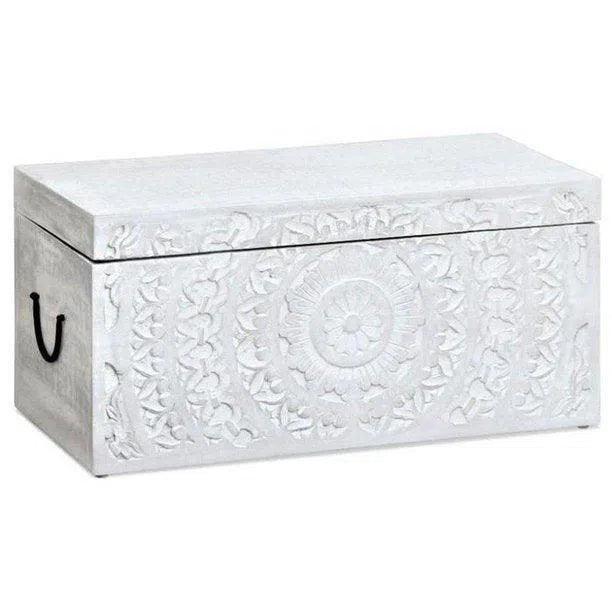 Feyloren Rectangular White Trunks (Set of 2)