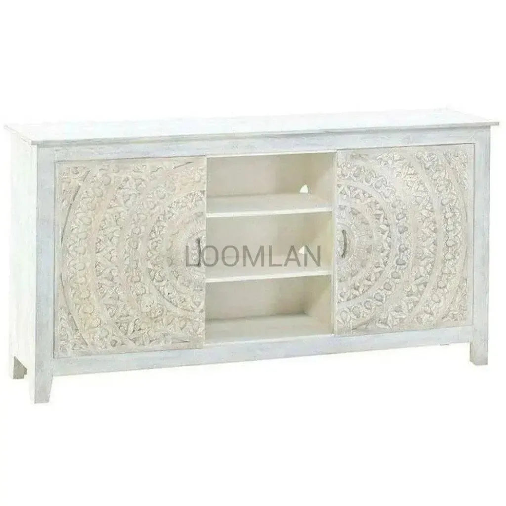 Feyloren White Media Cabinet