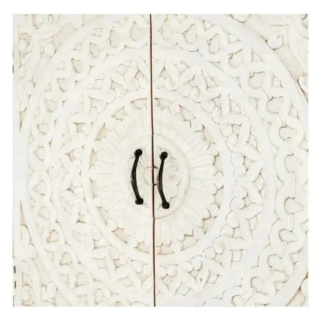 Feyloren Wooden White Media Cabinet
