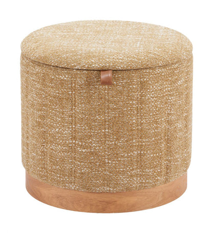 Fije Textured Fabric Storage Ottoman