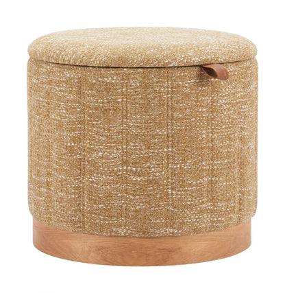 Fije Textured Fabric Storage Ottoman