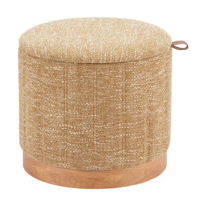 Fije Textured Fabric Storage Ottoman