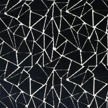 Finale Black Abstract Black Large Throw Pillow Insert