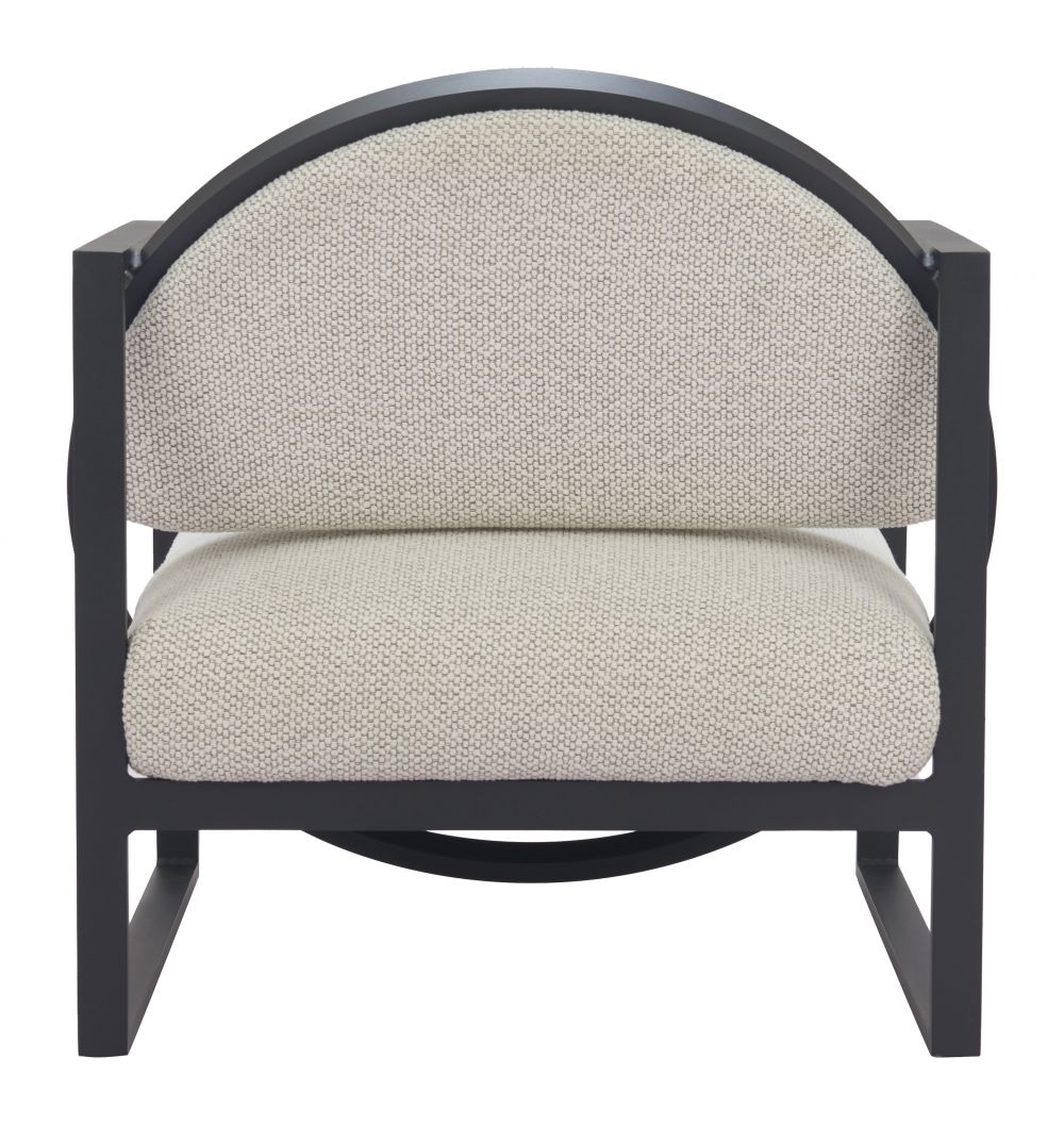 Flakt Ivory Fabric Outdoor Accent Chair