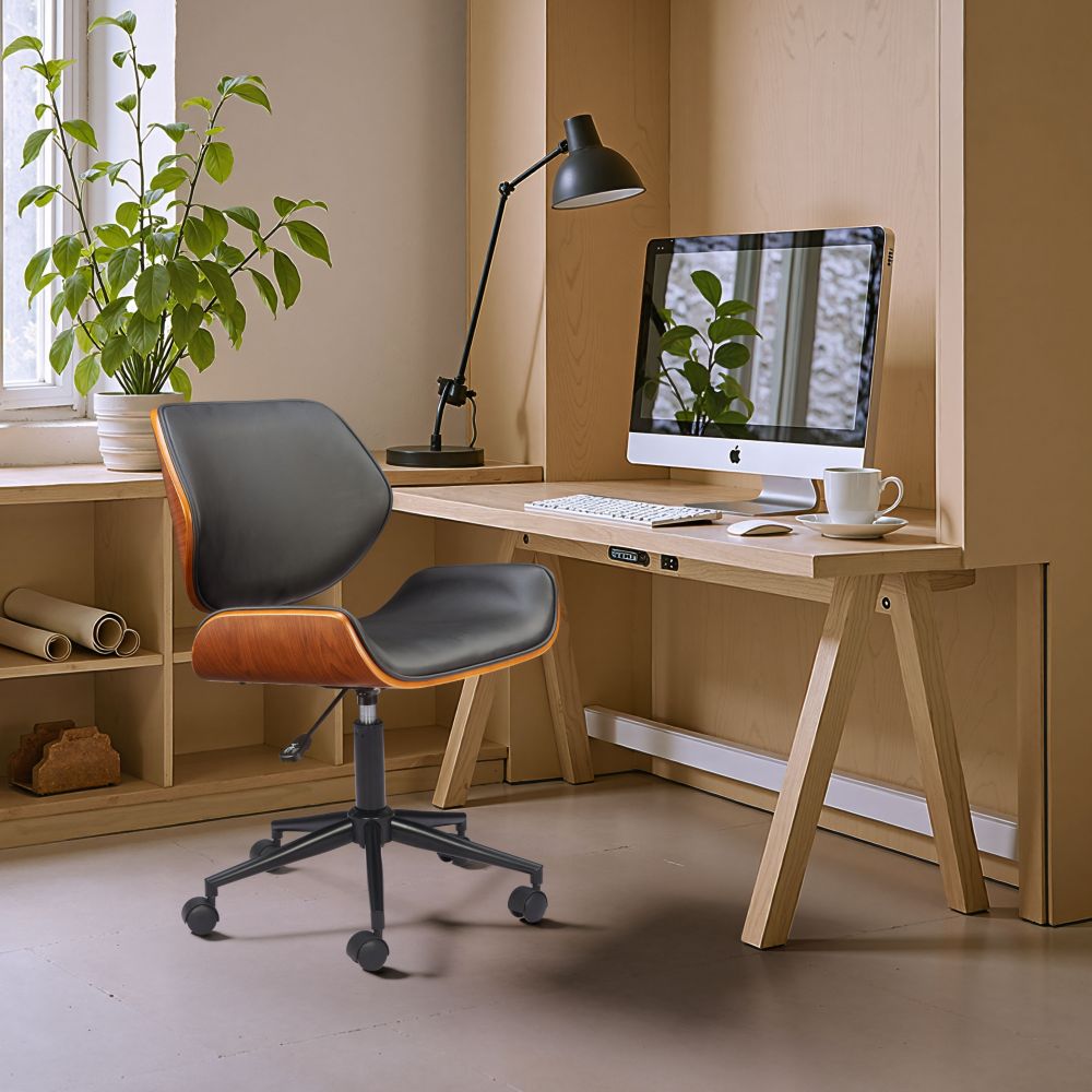 Flex Faux Leather Low Back Office Chair