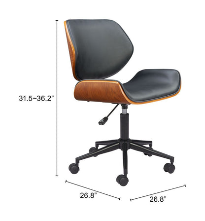 Flex Faux Leather Low Back Office Chair