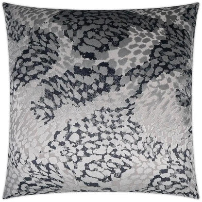 Flirty Pewter Grey Throw Pillow With Insert