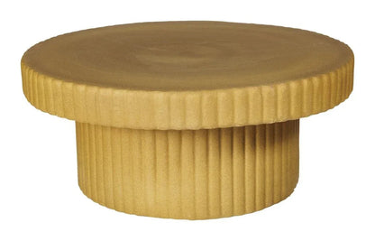 Flute Ceramic Glazed Patio Coffee Table