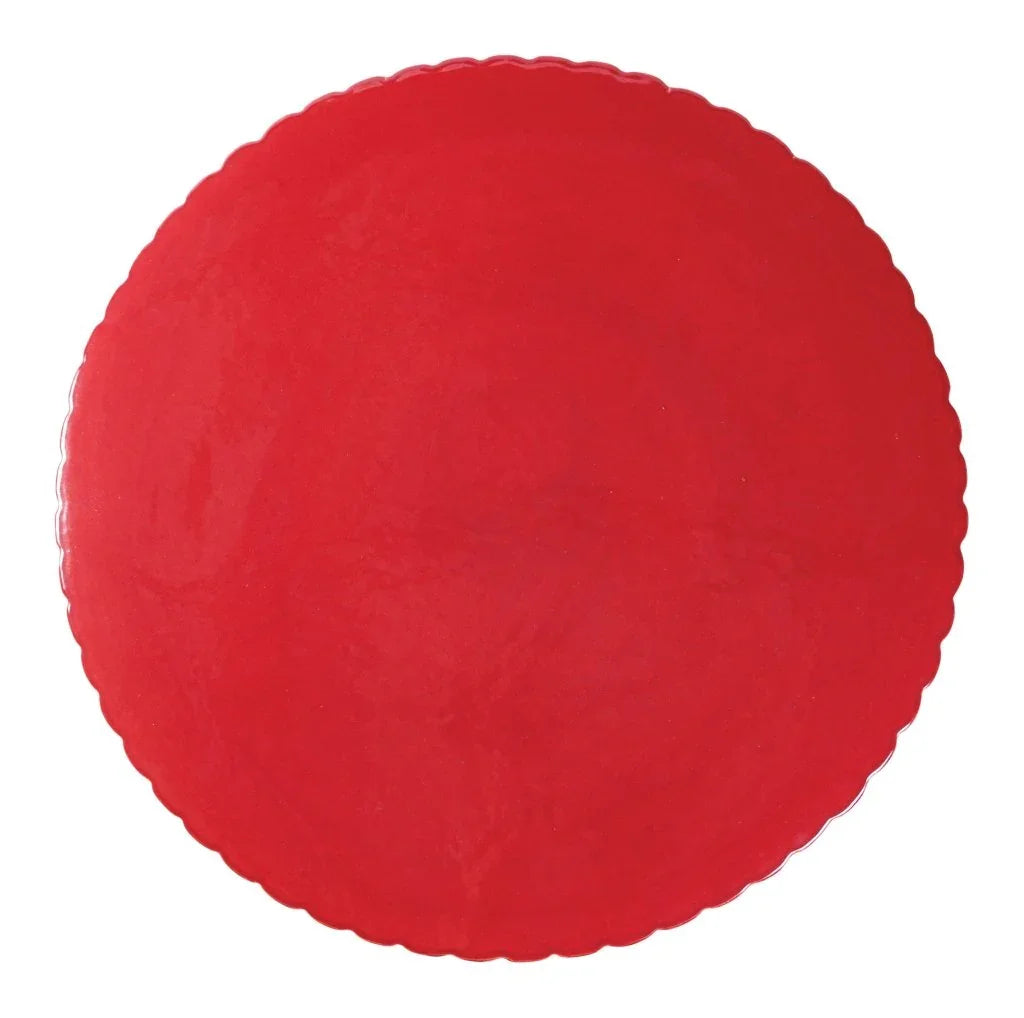 Flute Ceramic Round Patio Accent Table
