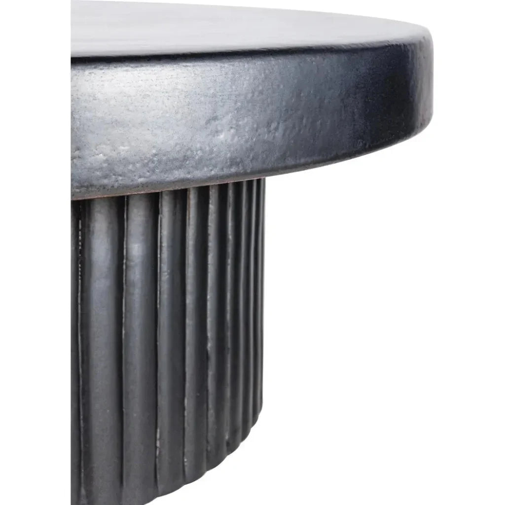 Flute Coffee Table - Grey Outdoor Coffee Table