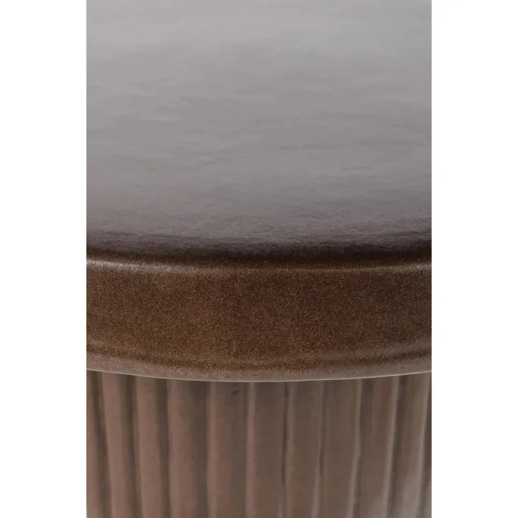 Flute Coffee Table - Pyrite Brown Outdoor Coffee Table
