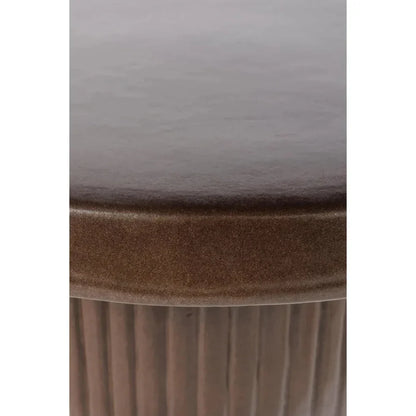 Flute Coffee Table - Pyrite Brown Outdoor Coffee Table