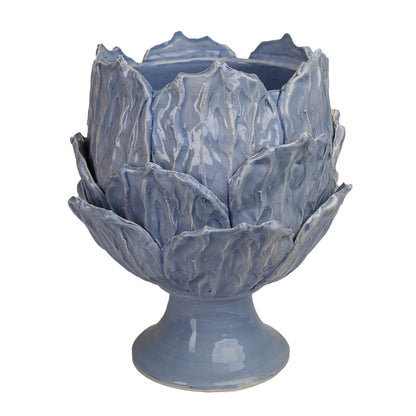 Foliage Handmade Ceramic Footed Cachepot