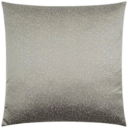 Folly Platinum Glam Solid Grey Large Throw Pillow