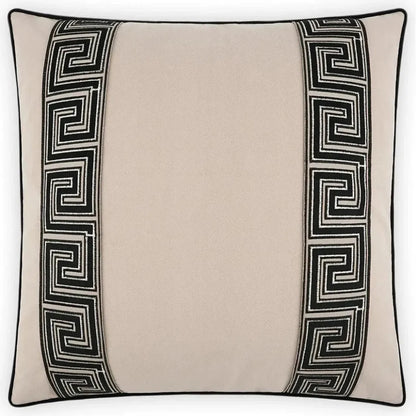 Fontanelle Ebony Black Throw Pillow With Insert