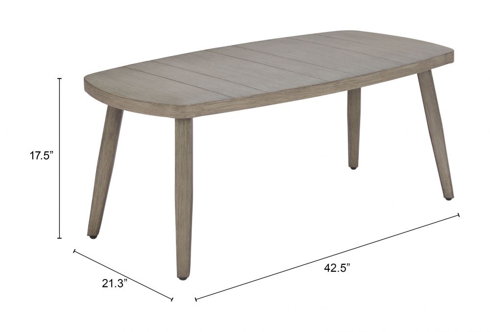 Foret Aluminum Outdoor Coffee Table