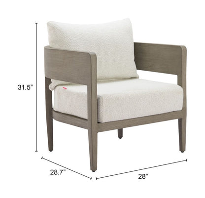 Foret Olefin Fabric Outdoor Armchair
