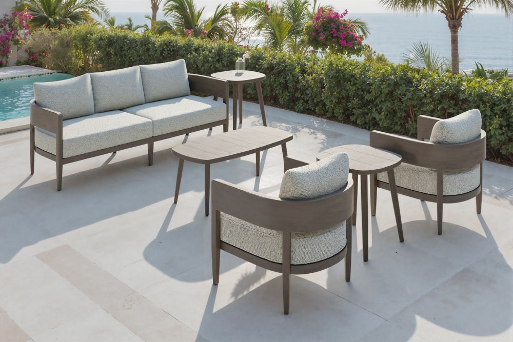 Foret Olefin Fabric Outdoor Armchair