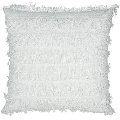 Frangia Solid Glam White Large Throw Pillow Insert