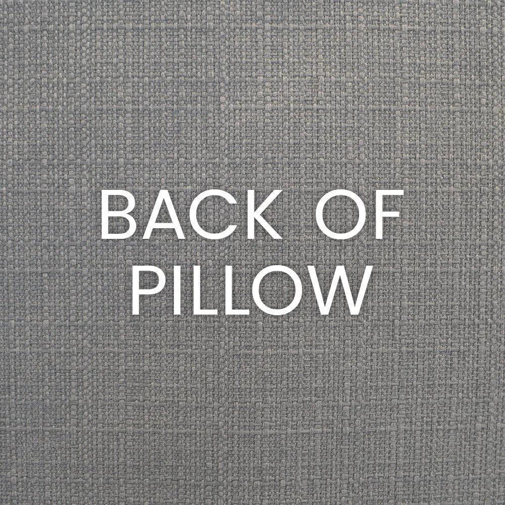 Frayed Textured Grey Large Throw Pillow Insert