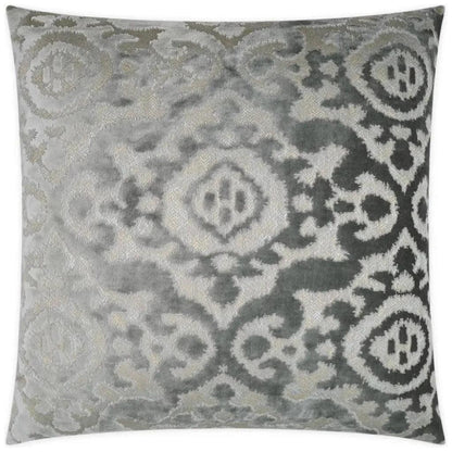 Fretwork Grey Throw Pillow With Insert