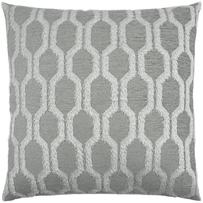 Fringed Platinum Grey Throw Pillow Insert