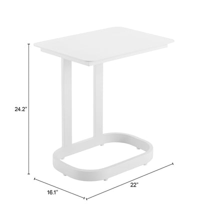 Friss Aluminum Rectangular End Table
