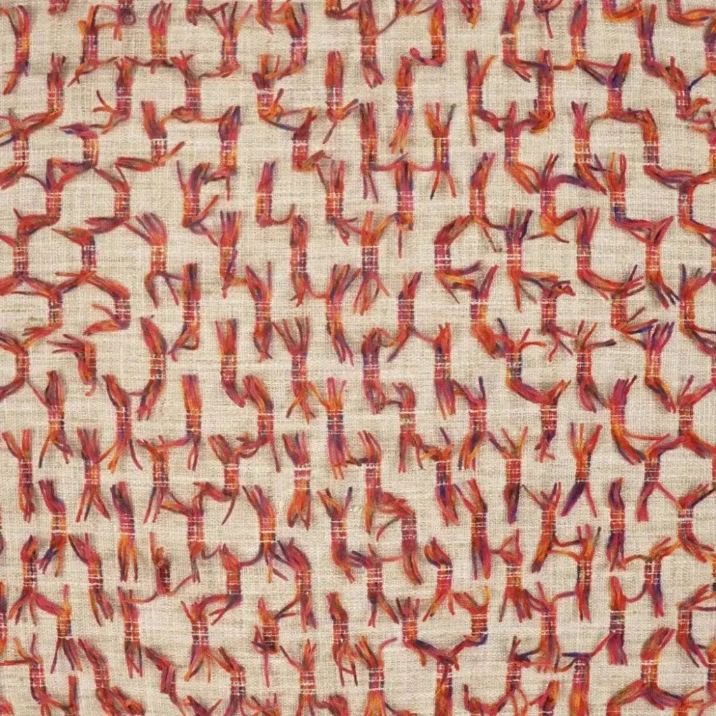 Frolic Fiesta Orange Fuchsia Large Throw Pillow Insert
