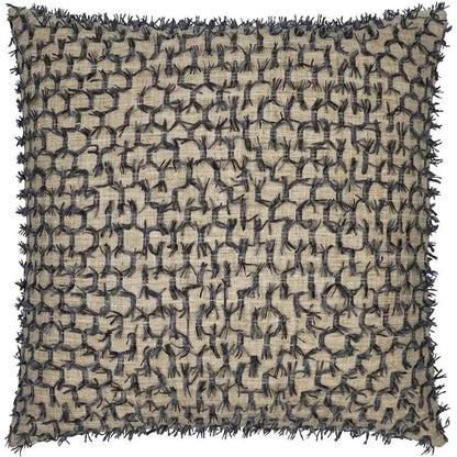 Frolic Sparrow Slate Blue Tan Large Throw Pillow Insert