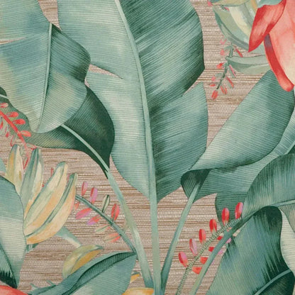Fronds Beach Floral Green Large Throw Pillow Insert